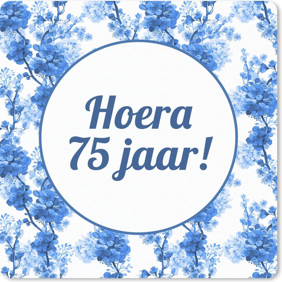 Muismat 30x30 cm - Mousepad Jubileum - 75 Jaar - Quote - Muismatten