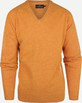 Steppin' Out Mannen Trui Lamswol Vneck Geel Wol Maat: 3XL