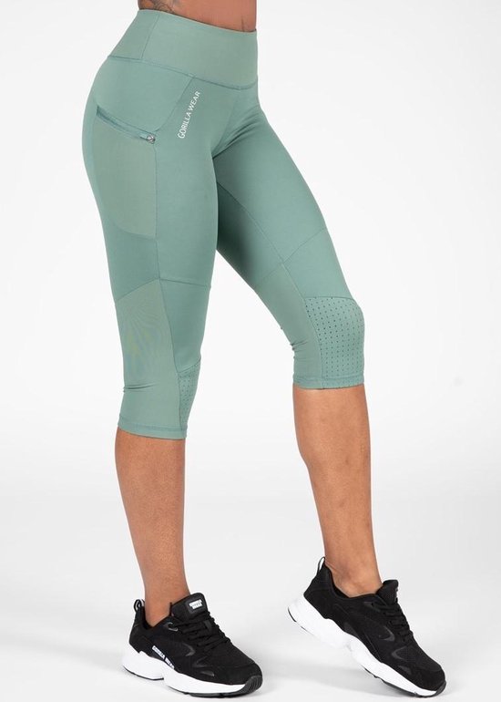 Gorilla Wear Monroe Cropped Legging - Groen - S