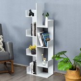 8-laagse boekenkast, multifunctionele boekenplank met 8 open compartimenten, ruimtebesparende opberg- en displayplank voor boeken, cd's, planten, foto's, organiseer plank voor de woonkamer, s