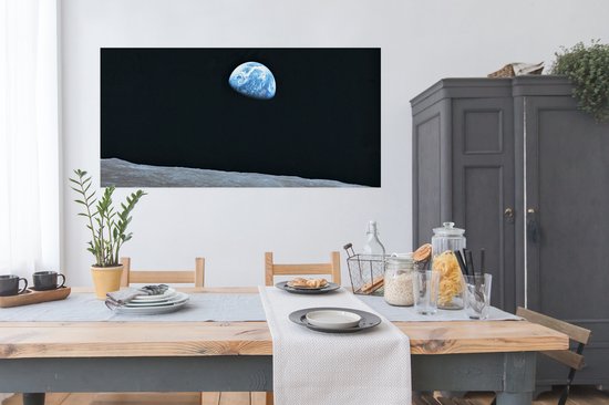 Affiche Terre vue de la lune - 160x80 cm