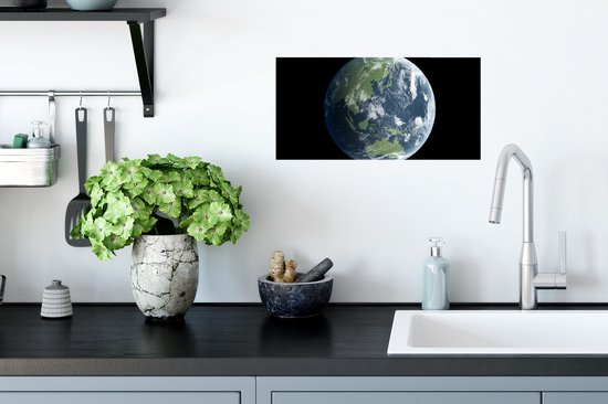 Affiche Image satellite de la terre - 40x20 cm