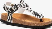 Hush Puppies meisjes bio sandalen zebraprint - Wit - Maat 35