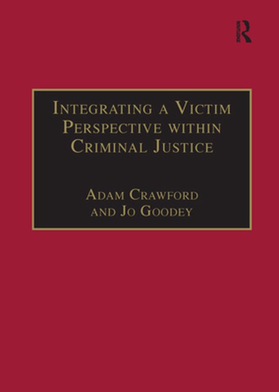 New Advances in Crime and Social Harm - Integrating a Victim ... - cover
