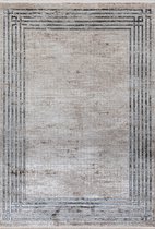 Vloerkleed TROGIR - klassieke uitstraling - blauw bruin grijs - zacht velours - 200 x 290 cm - in diverse maten verkrijgbaar - kleed - tapijt - karpet - loper - mat - keukenmat - k