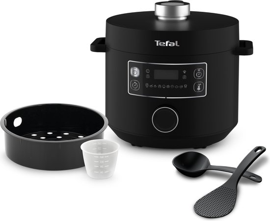 Productinformatie - Tefal CY754830 - Tefal Turbo Cuisine CY7548 - Multicooker - Zwart