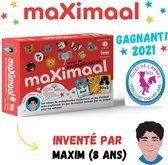 maXimaal Tables de multiplication et Division | set de jeu de société | Les tables de multiplication et division deviennent un jeu d’enfant | à partir de 6 ans | inventé par Maxim (8 ans)