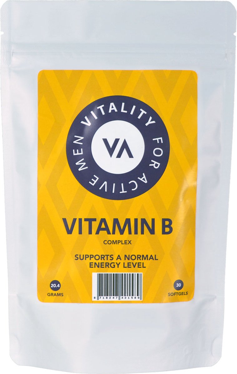 Goedkoopste Vitality - Vitamine B Complex - Vitamines en mineralen - 30 softgels