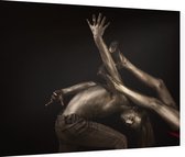 Artistieke Gouden Man - Foto op Dibond - 80 x 60 cm