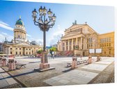 Gendarmenmarktplein, kathedraal en concertzaal in Berlijn - Foto op Dibond - 90 x 60 cm