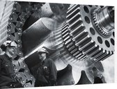 Gear workers - Foto op Dibond - 90 x 60 cm