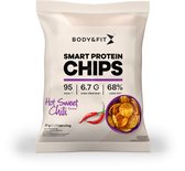 Body & Fit Smart Chips - Proteïne Chips - Minder vet - Eiwitrijk - 1 box (12 zakjes) - Hot Sweet Chili