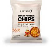 Body & Fit Smart Chips - Proteïne Chips - Minder vet - Eiwitrijk - 1 box (12 zakjes) - BBQ
