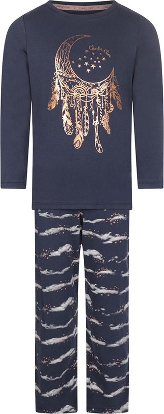 Charlie Choe pyjama meisjes - blauw - F-41014-41 - maat 98/104