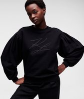 Karl Lagerfeld Puffy Sleeve - Sweater - Zwart L