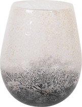 Vase Rasteli Glas Grijs-marbré d'or D 18 cm H 21,5 cm