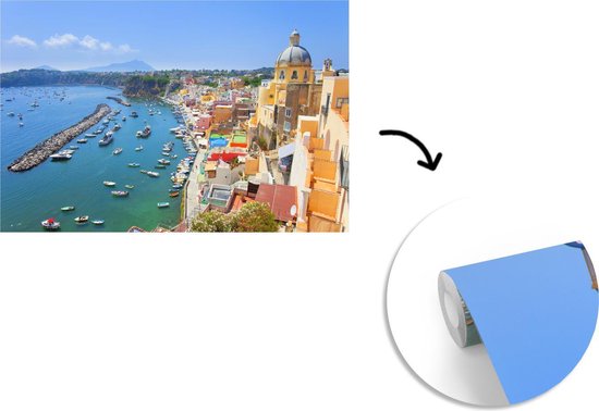 Eau bleue claire dans la mer près de Naples en Italie Papier peint photo en vinyle largeur 450 cm x hauteur 300 cm - Tirage photo sur papier peint (disponible en 7 tailles)