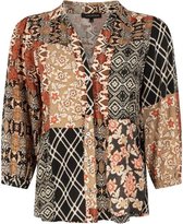 Tramontana | Blouse met Quilt Print | Print Blacks | Maat 40 | Blouse Dames Volwassen