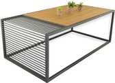 Lumarc Milano salontafel van massief hout, natuurlijk eiken, modern design, minimalistisch, eiken, rechthoekig, 110 x 60 x 40 cm (eiken)