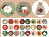 Sluitsticker - Sluitzegel –  Advent Kalender | Genummerd – Aftellen | Winter – Sneeuw - Kerst - Merry Christmas – Feestdagen – Sinterklaas | Envelop - Cadeau – Cadeauzakje | Leuk verpakken | DH Collection