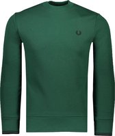 Fred Perry Sweater Groen Normaal - Maat L - Heren - Herfst/Winter Collectie - Katoen;Elastaan