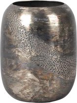 Rasteli Bloempot Aluminimum Bruin-Zwart-Gemêleerd D 18 cm H 23 cm‎‎