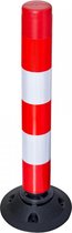 Flexibele verkeerspaal, rood wit hoogte 1000 mm