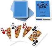 speelkaarten Black Jack 6,3 x 8,8 cm karton blauw