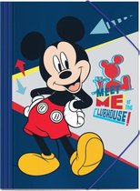 elastomap Mickey Mouse junior 35 x 25 cm karton blauw
