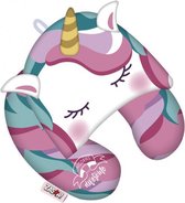 nekkussen met capuchon Unicorn 33 cm polyester