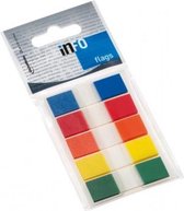 plakstrip Info Flags 12 x 43 mm wit 5 x 26 vellen