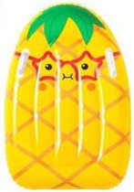 luchtbed ananas junior 80 x 52 cm vinyl geel