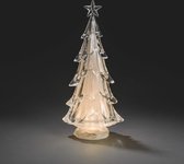Konstsmide 2804-000 Acryl figuur Kerstboom 37cm IJssculptuur Warmwit LED Acryl op batterij decoratie Kerstverlichting