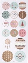 stickervel indianen 23 x 10 cm 16 stuks