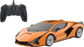 RC auto Lamborghini Si√°n 20,7 cm 1:24 oranje 2-delig