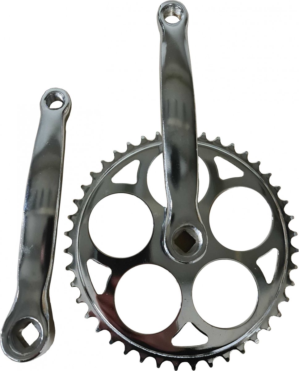 Falkx Crankstel - 44T - Staal - Zilver - 170 mm - Spieloos - Stadsfiets