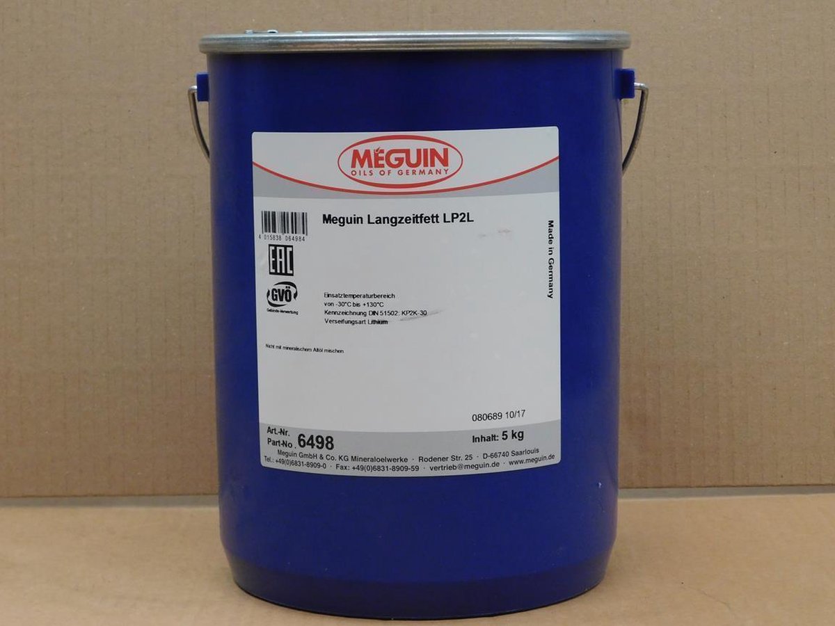 Meguin LP2L 5kg Schroefasvet