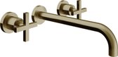 Royal Plaza Rosa wastafelkraan inbouw - 23.5cm uitloop - bronze