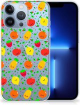 GSM Hoesje Apple iPhone 13 Pro TPU Bumper Doorzichtig Fruits