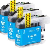 MediaHolland® Huismerk Cartridges LC223C LC223 Cyaan Multipack 3 stuks