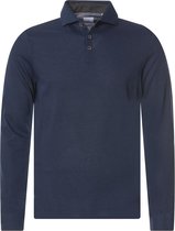 Blue Industry Casual Polo Heren lange mouw