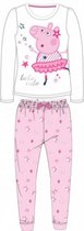 Peppa Pig pyjama - wit/roze - maat 116