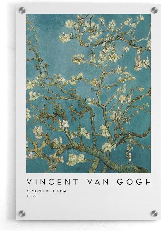 Walljar Vincent van Gogh Amandelbloesem Muurdecoratie Acrylglas schilderij . bol