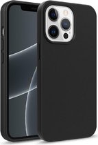 Apple iPhone 13 Pro Hoesje Flexibel en Dun TPU Back Cover Zwart