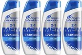 Head & Shoulders Shampoo Men - Total Care 2 in 1 - Voordeelverpakking 4 x 400 ml
