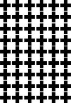 Muursticker kruisjes | 3cm | 54 stuks | zwart