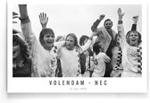 Walljar - Volendam - NEC '75 - Zwart wit poster