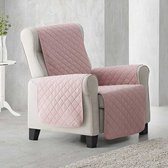 Duo quilt - Fauteuilbeschermer - 55cm breed - Roze - Twee kanten te gebruiken - OekoTex keurmerk