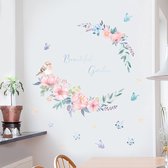 Muursticker Prachtige tuin  - Wonderful garden - Kinderkamer  - Muurdecoratie - Wandsticker - Sticker Voor Kinderen 60×90CM