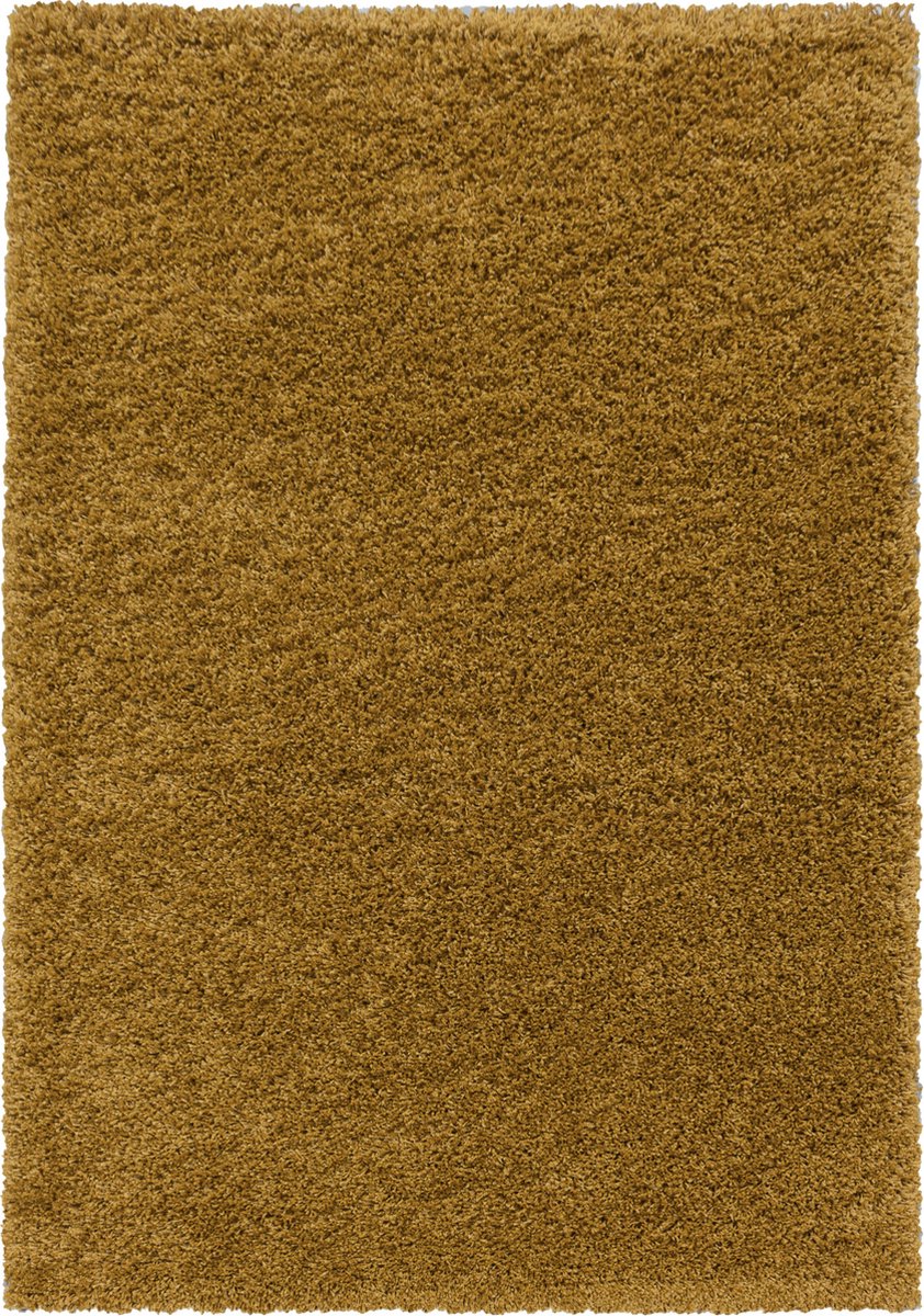 Muratap Monaco Soft Shaggy Hoogpolig Vloerkleed Goud- 80x250 CM
